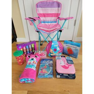 Girls 9 pieces summer swimming beach pool essentials set